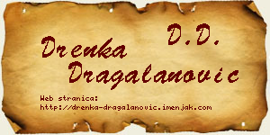 Drenka Dragalanović vizit kartica